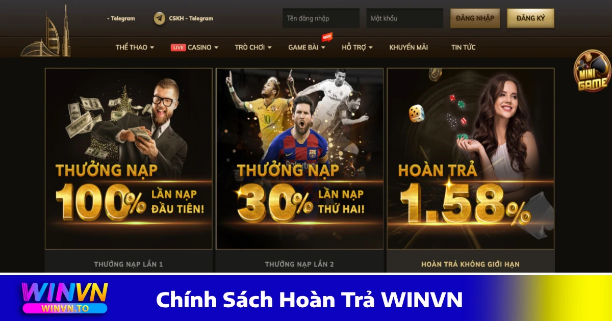 Chính Sách Hoàn Trả WINVN & Điều Kiện Cần Nắm Rõ