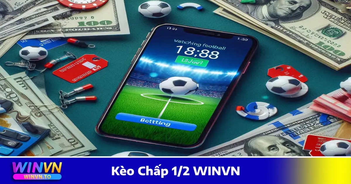 Kèo Chấp 1/2 WINVN - Cách Đọc Kèo Và Chiến Lược Cá Cược 5 Khi đội cửa dưới thắng – Ăn toàn bộ tiền cược