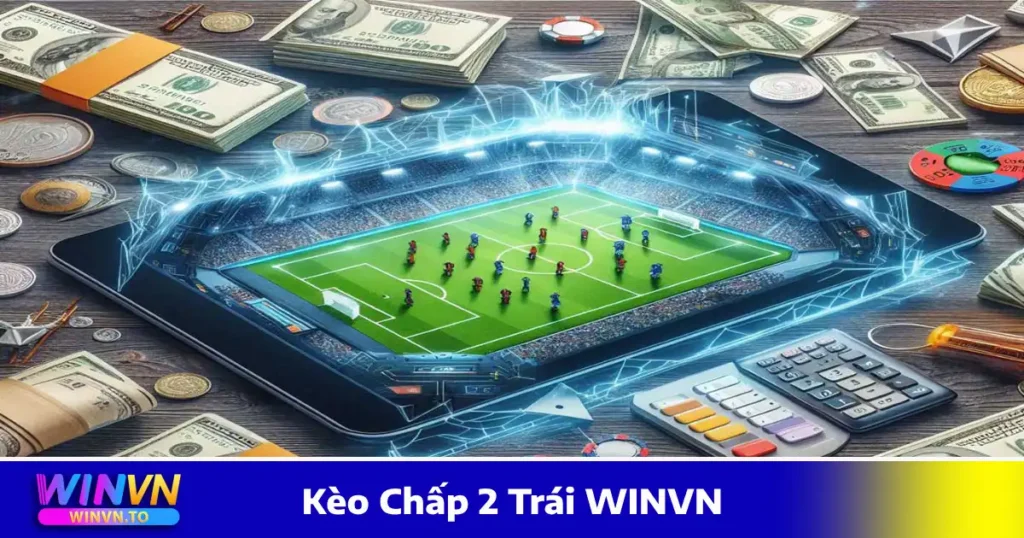 Cách chơi và tính tiền cược khi đặt kèo chấp 2 trái WINVN