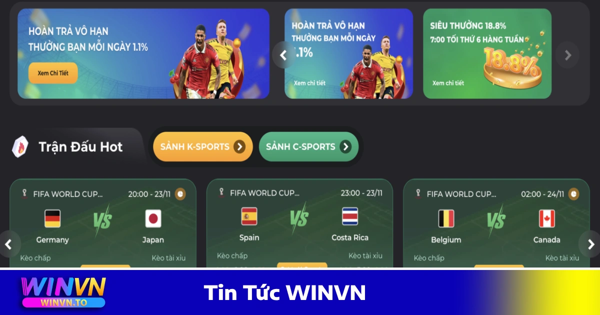 Tin Tức WinVN – Cập Nhật Mới Nhất Về Nhà Cái, Khuyến Mãi 3 Tin Tức WINVN - Các giải đấu thể thao đáng chú ý trong tuần
