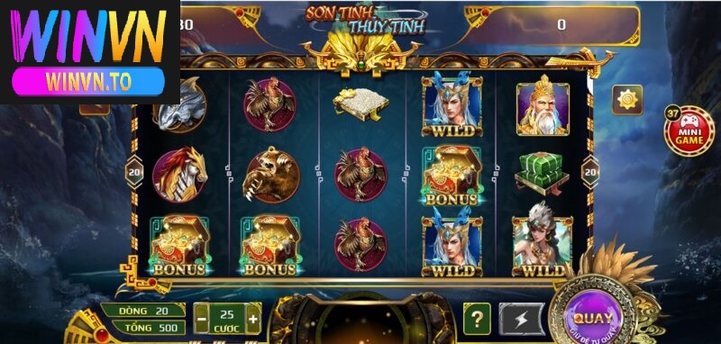 Sơn Tinh Thủy Tinh Winvn có luật chơi đơn giản, dễ chơi