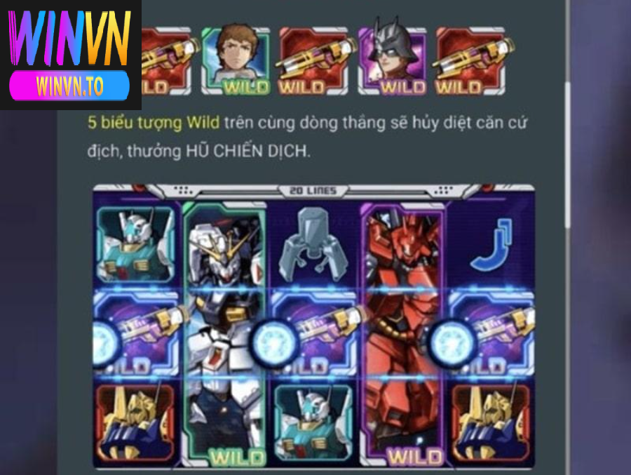 Các biểu tượng trong Gundam Slot