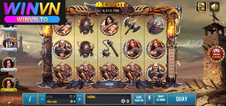 Winvn khám phá quay hũ Barbarian Nudge Slot 