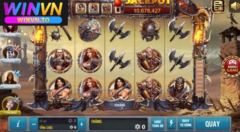 Kinh nghiệm chơi quay hũ Barbarian Nudge Slot Winvn không nên bỏ qua